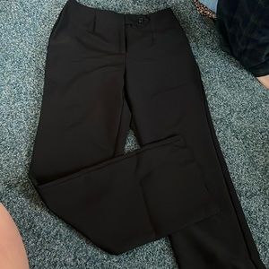 Black slack pants